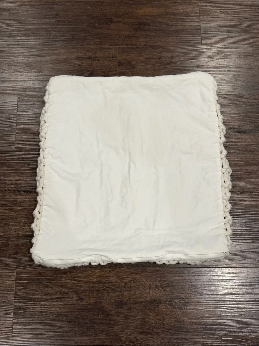 Pottery Barn Chunky Cable Knit Throw Pillow Cover in Cream